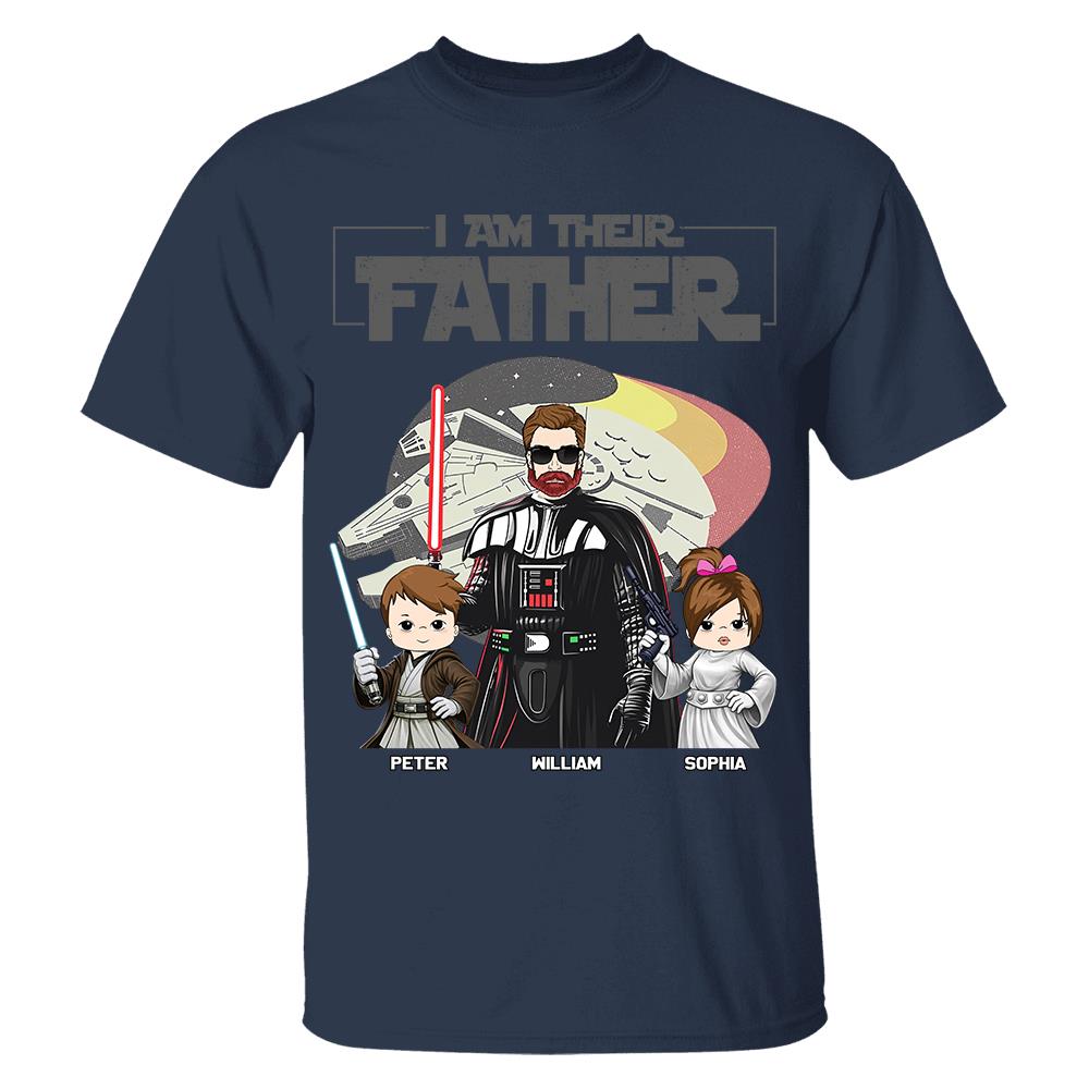 I Am Their Father - Personalized Shirt For Dad - Custom Gift For Father's Day NA04 Hv01
