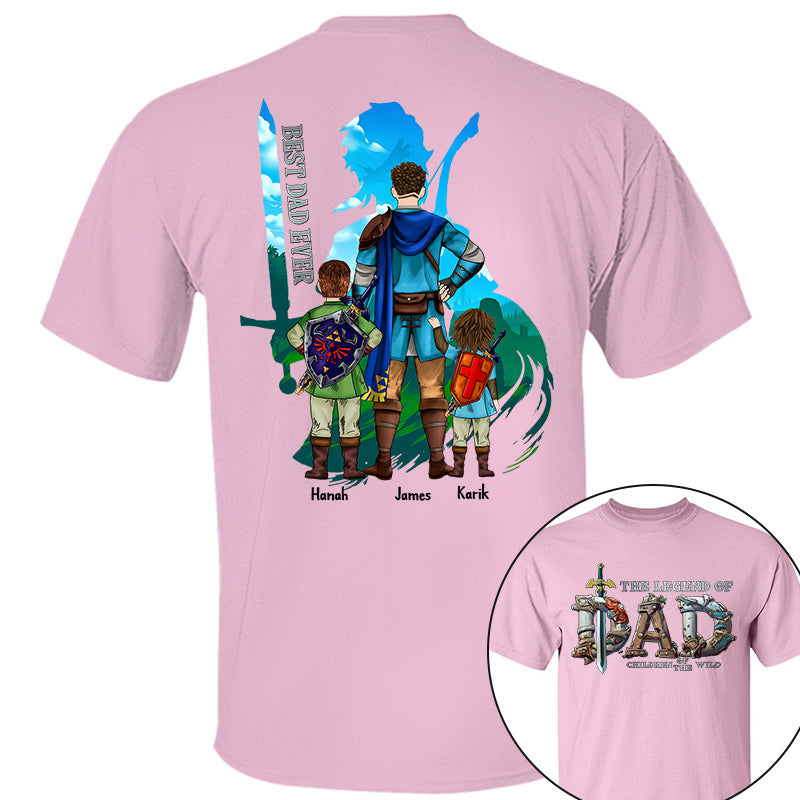 The Legend Of Dad Children Of The Wild Best Dad Ever, Personalized Shirt, Gift for Dad T1807 Tm01