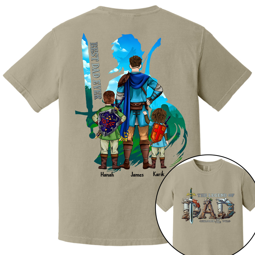 The Legend Of Dad Children Of The Wild Best Dad Ever, Personalized Shirt, Gift for Dad T1807 Tm01