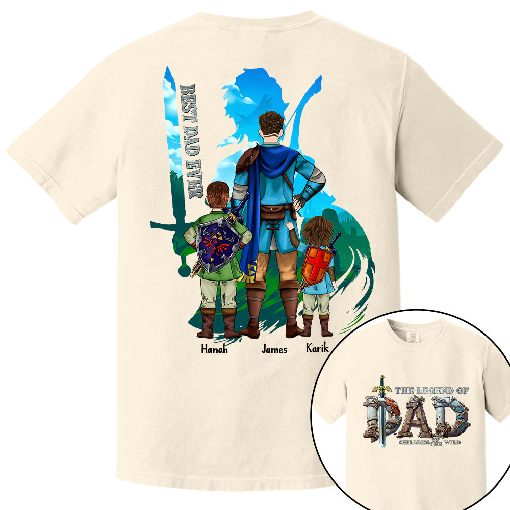The Legend Of Dad Children Of The Wild Best Dad Ever, Personalized Shirt, Gift for Dad T1807 Tm01