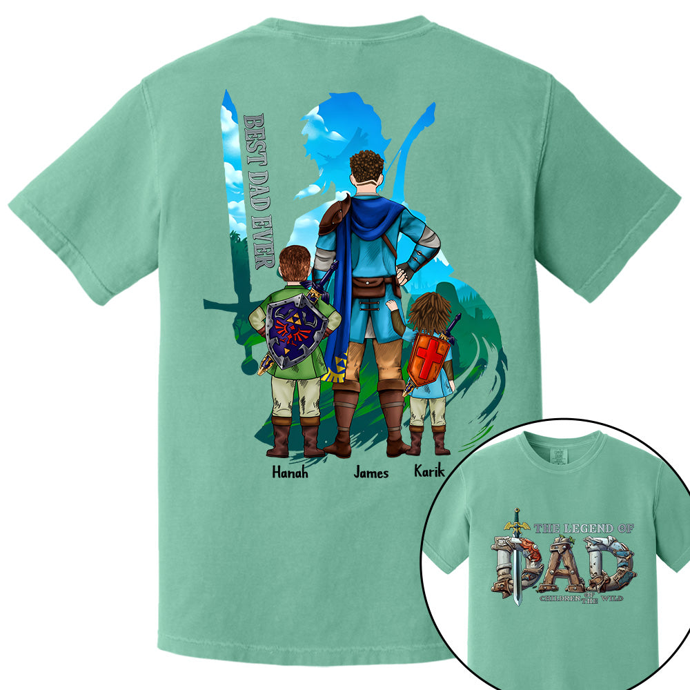 The Legend Of Dad Children Of The Wild Best Dad Ever, Personalized Shirt, Gift for Dad T1807 Tm01