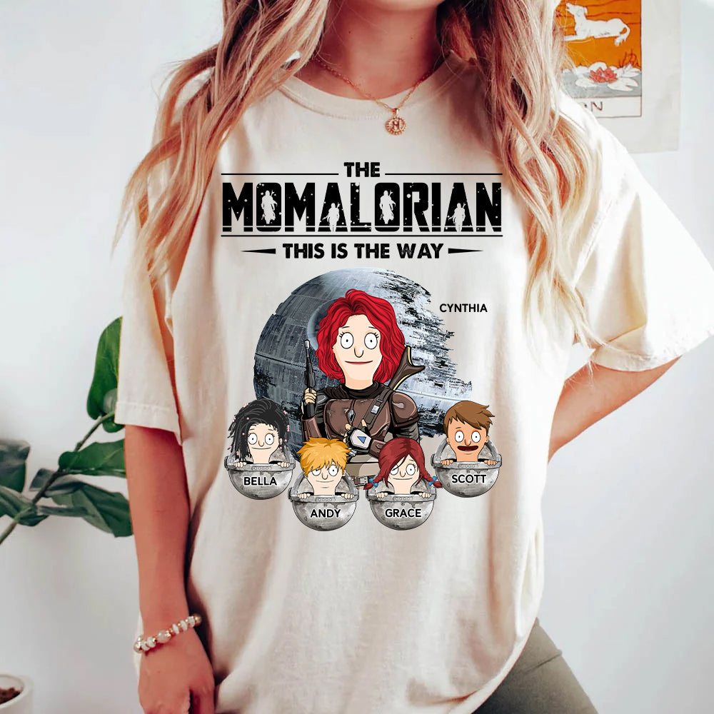 The Momalorian This Is The Way - Personalized Shirt For Mom Pt99