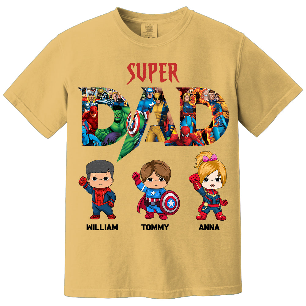 Super Dad, Personalized Shirt, Custom Father's Day Gift 2025 T1807 Li29