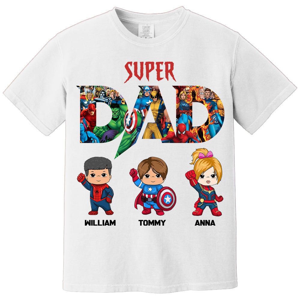 Super Dad, Personalized Shirt, Custom Father's Day Gift 2025 T1807 Li29