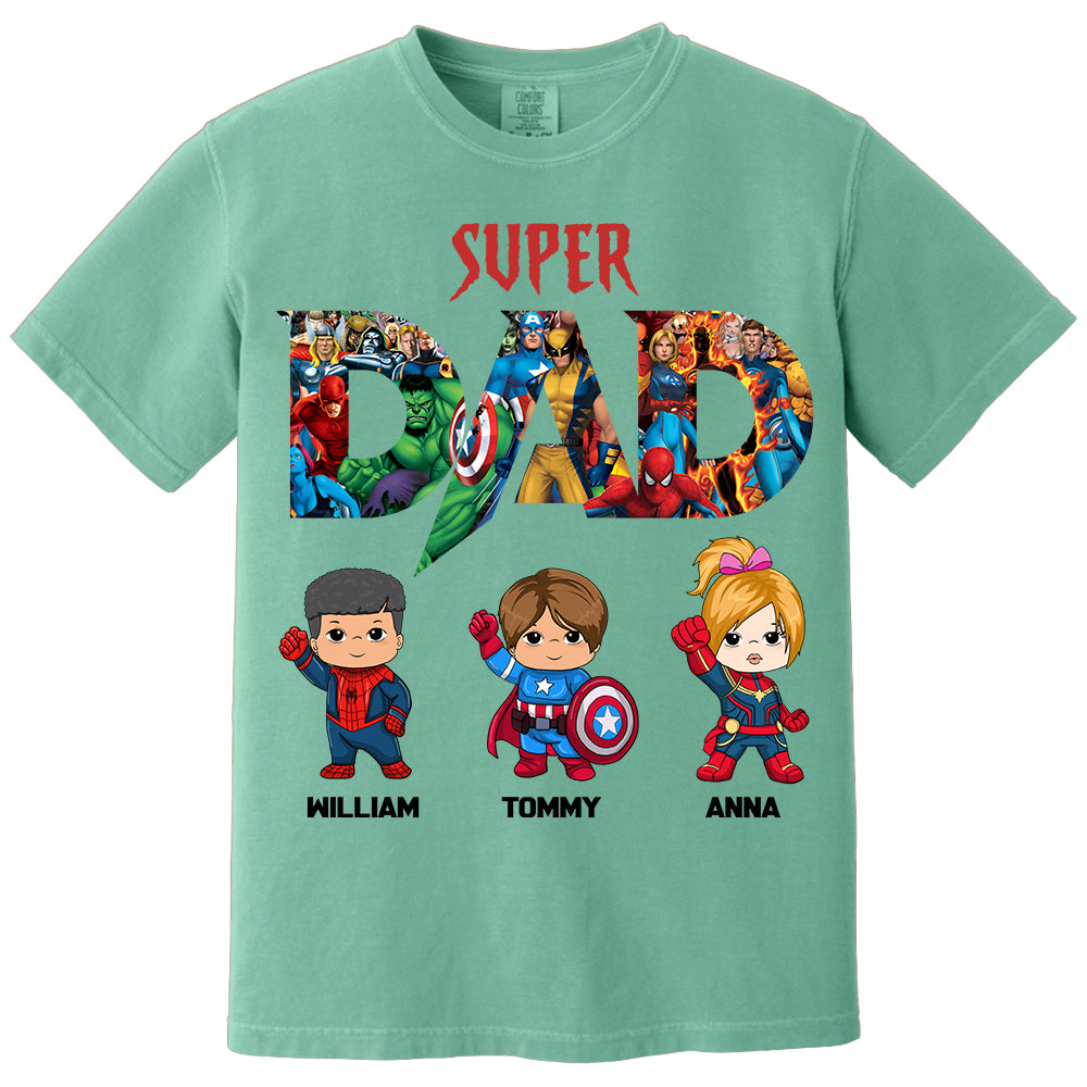 Super Dad, Personalized Shirt, Custom Father's Day Gift 2025 T1807 Li29