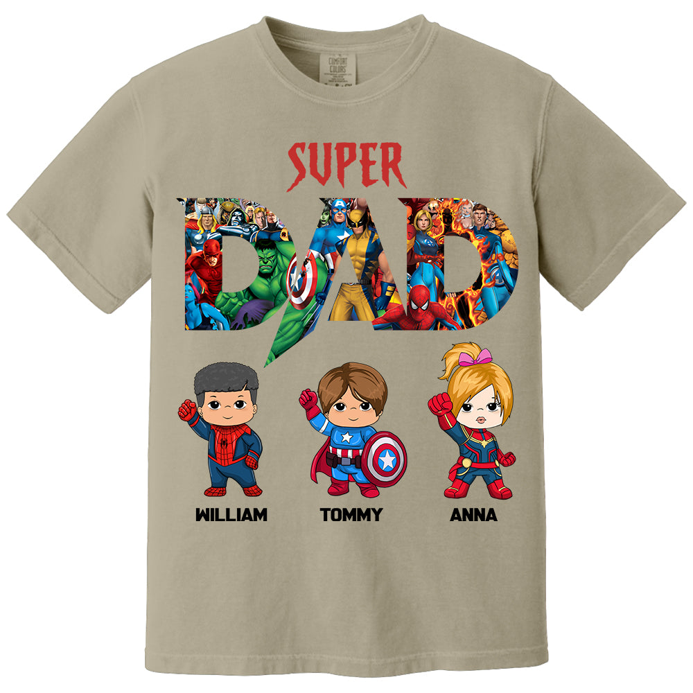 Super Dad, Personalized Shirt, Custom Father's Day Gift 2025 T1807 Li29