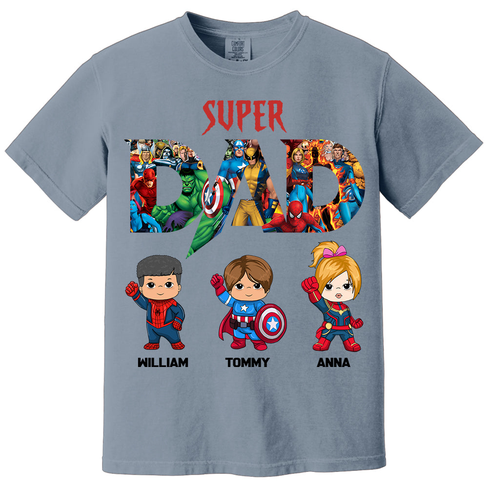 Super Dad, Personalized Shirt, Custom Father's Day Gift 2025 T1807 Li29