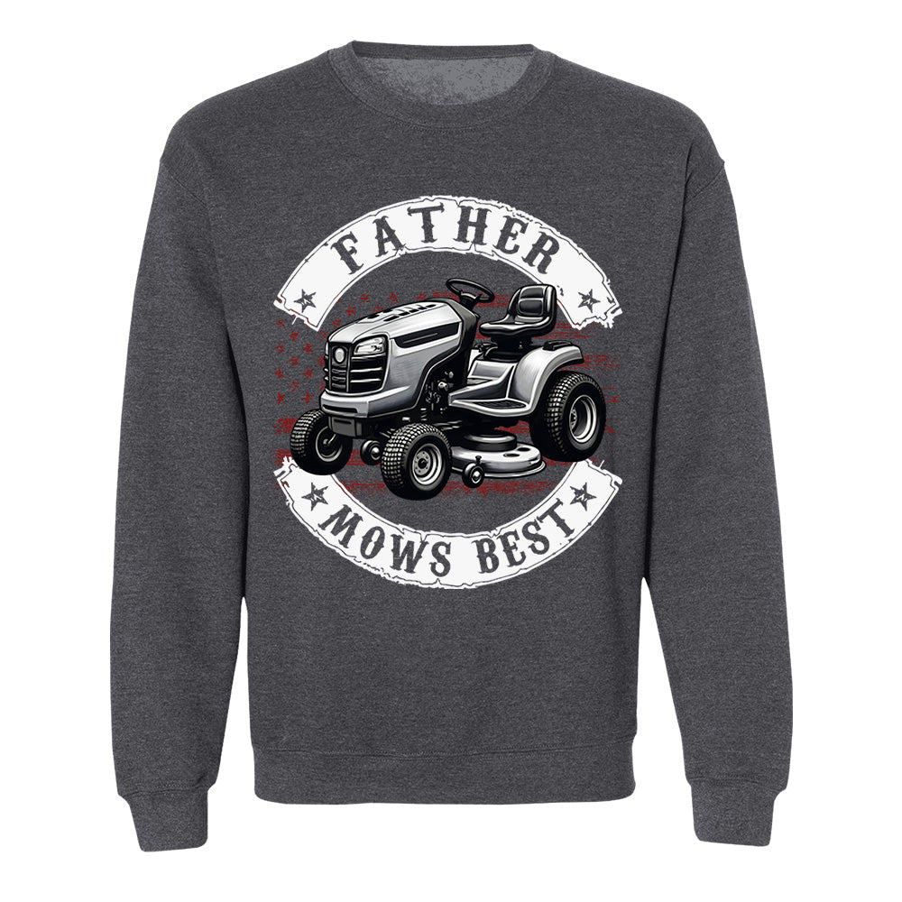 Father Mows Best Shirt, Personalized Funny Lawn Mowing Dad Shirt, Gift Idea For Father’s Day, Dad Joke T-Shirt, Yard Work Humor Tee for Dad MI209 VH01