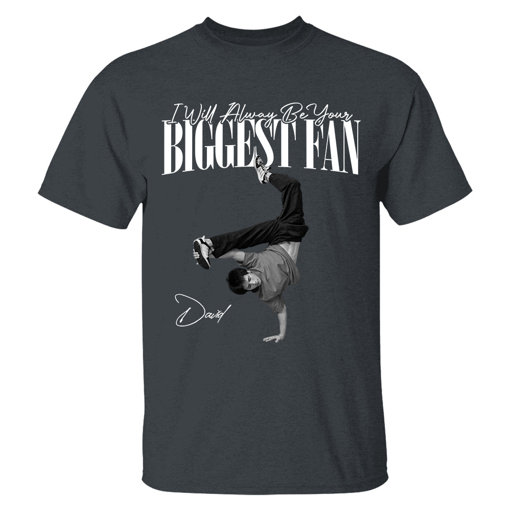 Personalized I'll Always Be Your Biggest Fan Washed Tee Retro Bootleg Shirt For Breakdance Lovers T1807