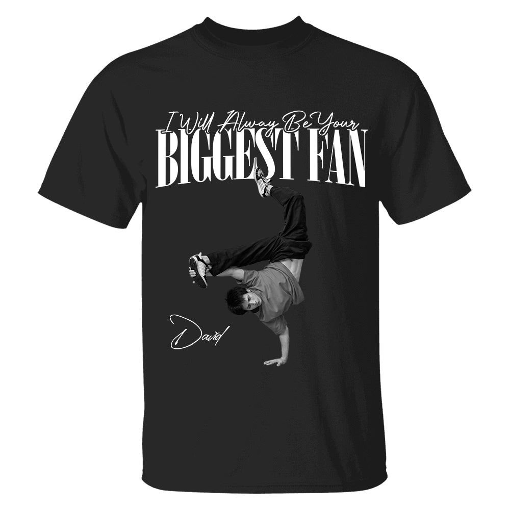 Personalized I'll Always Be Your Biggest Fan Washed Tee Retro Bootleg Shirt For Breakdance Lovers T1807