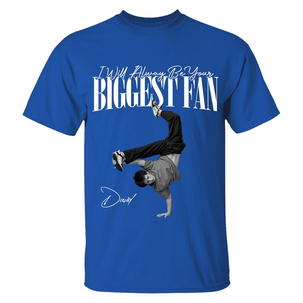 Personalized I'll Always Be Your Biggest Fan Washed Tee Retro Bootleg Shirt For Breakdance Lovers T1807