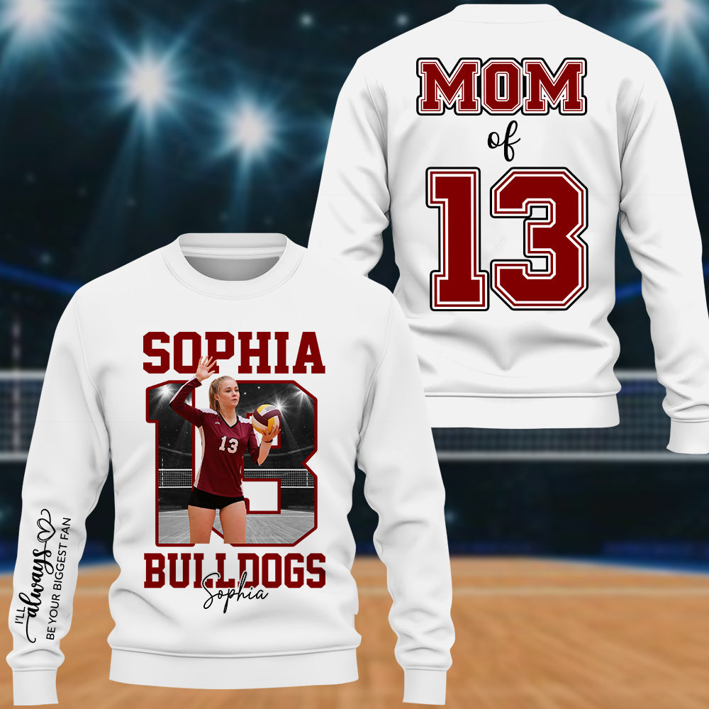 Personalized Volleyball Shirt Custom Your Photo Gift For Volleyball Mom Grandma Sport Family T1807