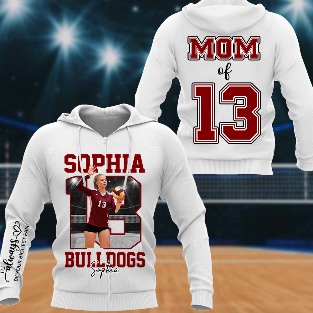 Personalized Volleyball Shirt Custom Your Photo Gift For Volleyball Mom Grandma Sport Family T1807