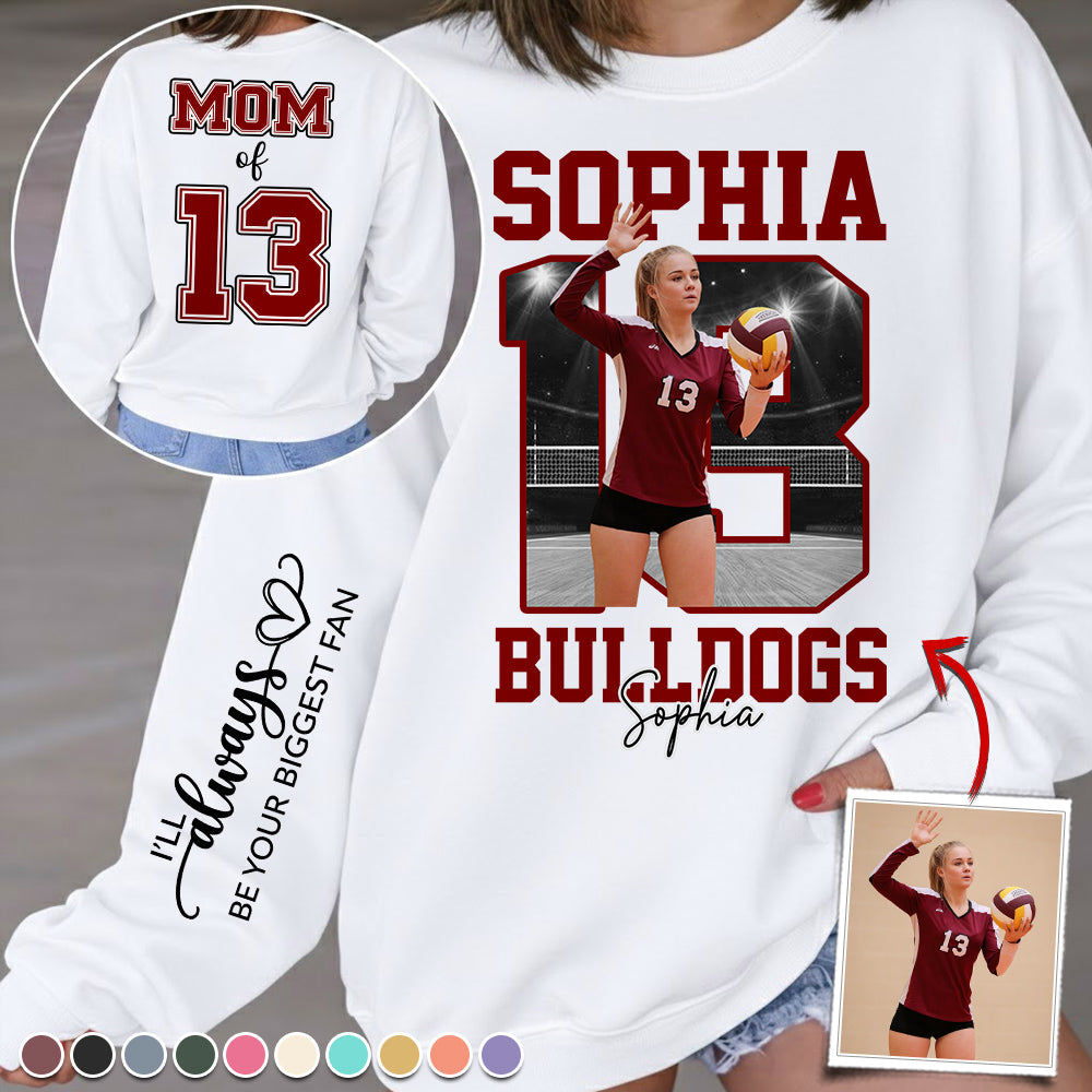 Personalized Volleyball Shirt Custom Your Photo Gift For Volleyball Mom Grandma Sport Family T1807