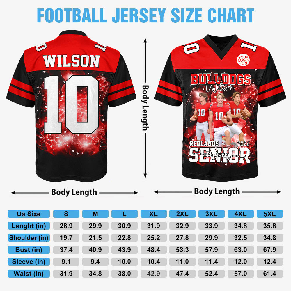 Custom Photo Football Jersey For Football Family Game Day Shirt Na02 PT99