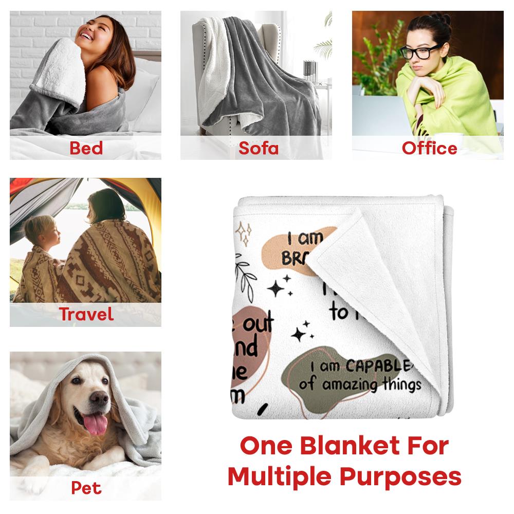 Blanket For Mom, Mom's Self Love Blanket, Positive Affirmations, Blanket For Mom, Christmas For Mom, Birthday Gift For Mom, Mother's Day vr2 N3005 Nh00