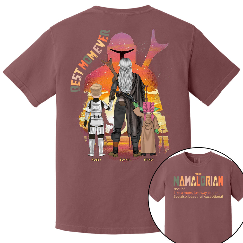 Best Mom Ever - The Momalorian Personalized Shirt Gift For Mom Pt99
