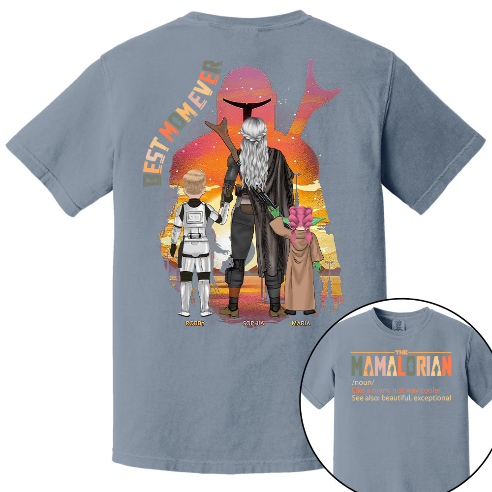 Best Mom Ever - The Momalorian Personalized Shirt Gift For Mom Pt99