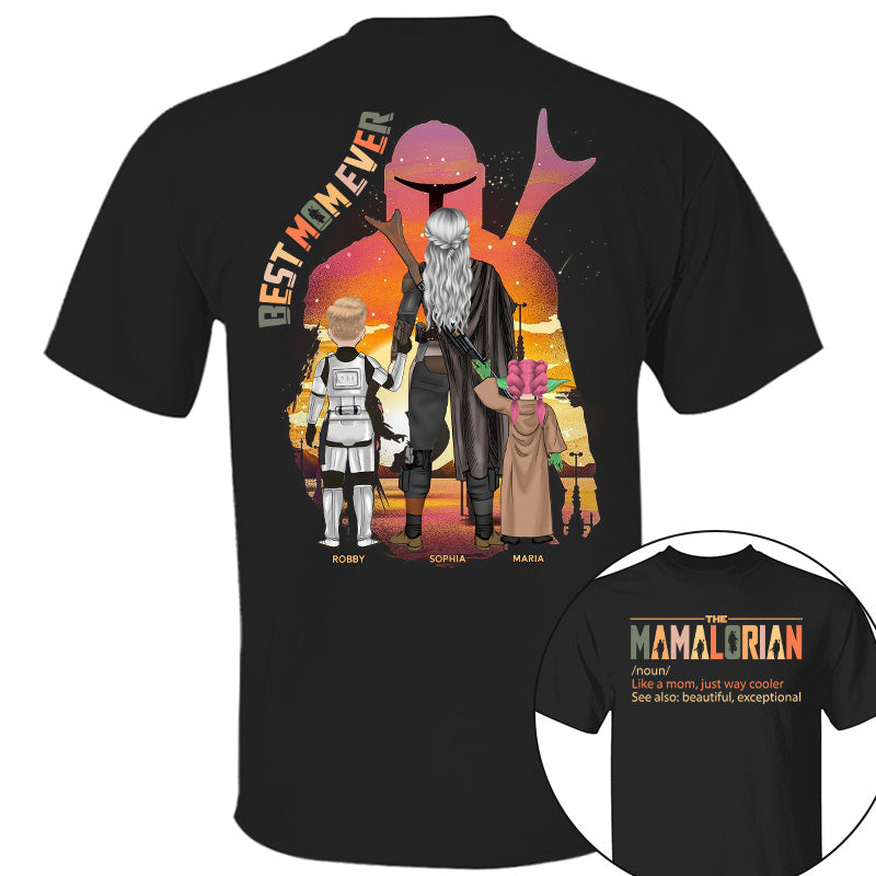 Best Mom Ever - The Momalorian Personalized Shirt Gift For Mom Pt99
