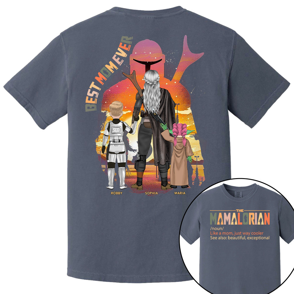 Best Mom Ever - The Momalorian Personalized Shirt Gift For Mom Pt99
