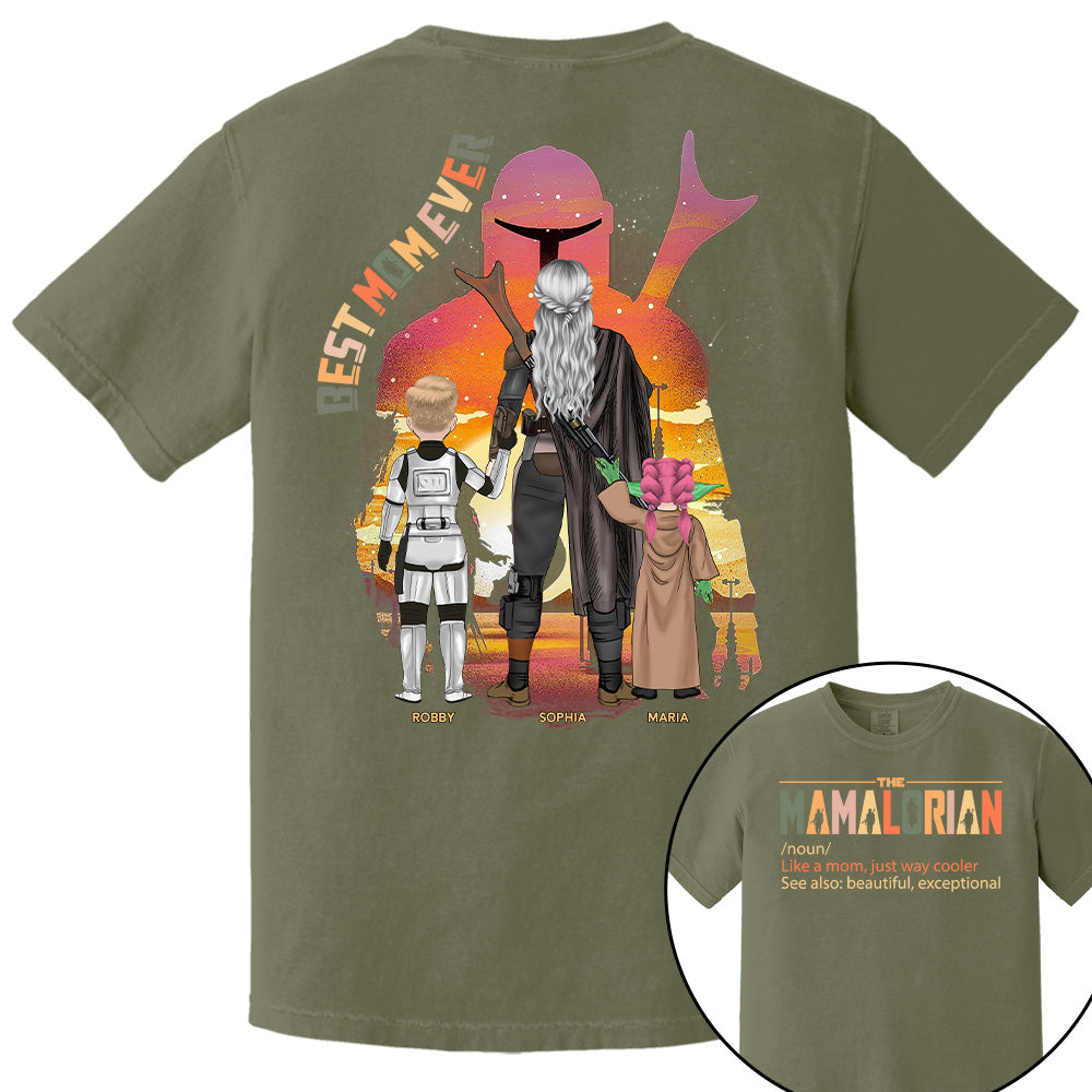 Best Mom Ever - The Momalorian Personalized Shirt Gift For Mom Pt99