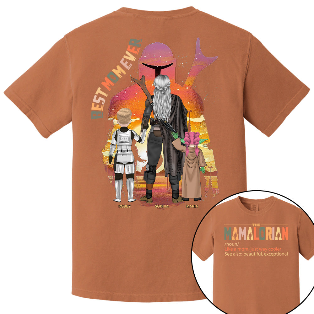 Best Mom Ever - The Momalorian Personalized Shirt Gift For Mom Pt99