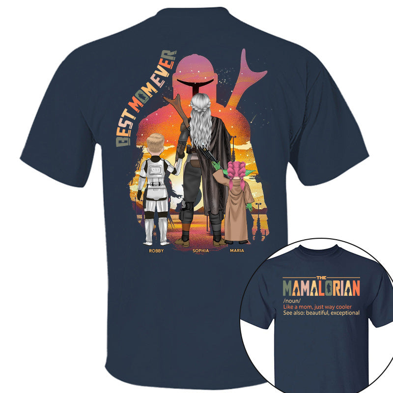Best Mom Ever - The Momalorian Personalized Shirt Gift For Mom Pt99