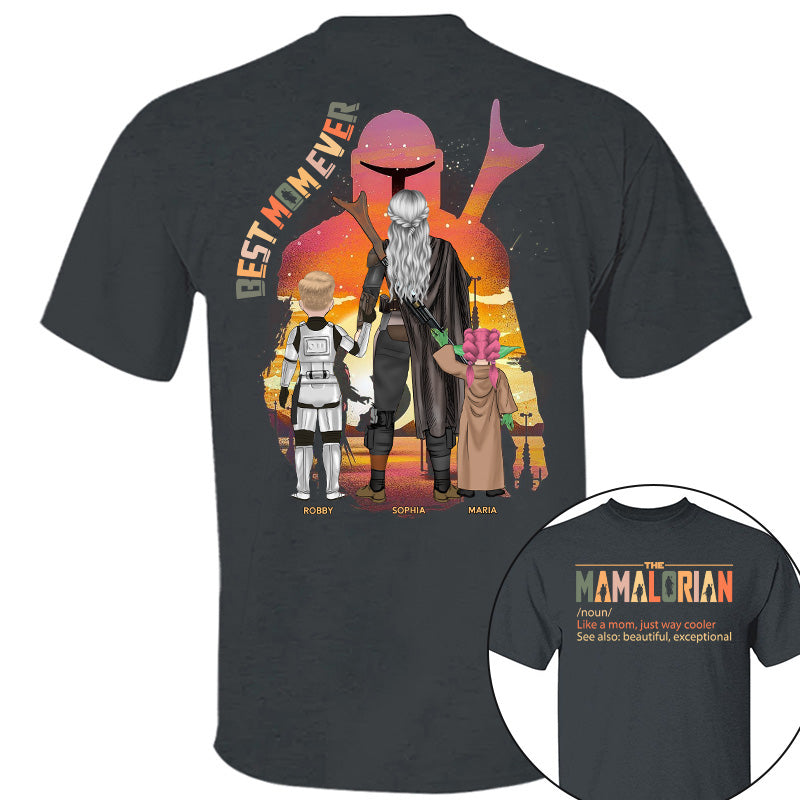 Best Mom Ever - The Momalorian Personalized Shirt Gift For Mom Pt99