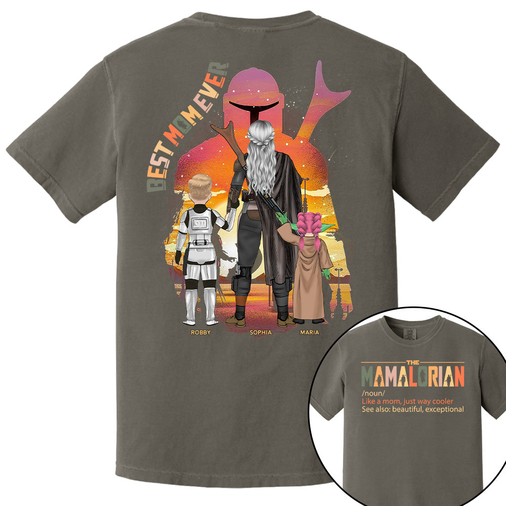 Best Mom Ever - The Momalorian Personalized Shirt Gift For Mom Pt99
