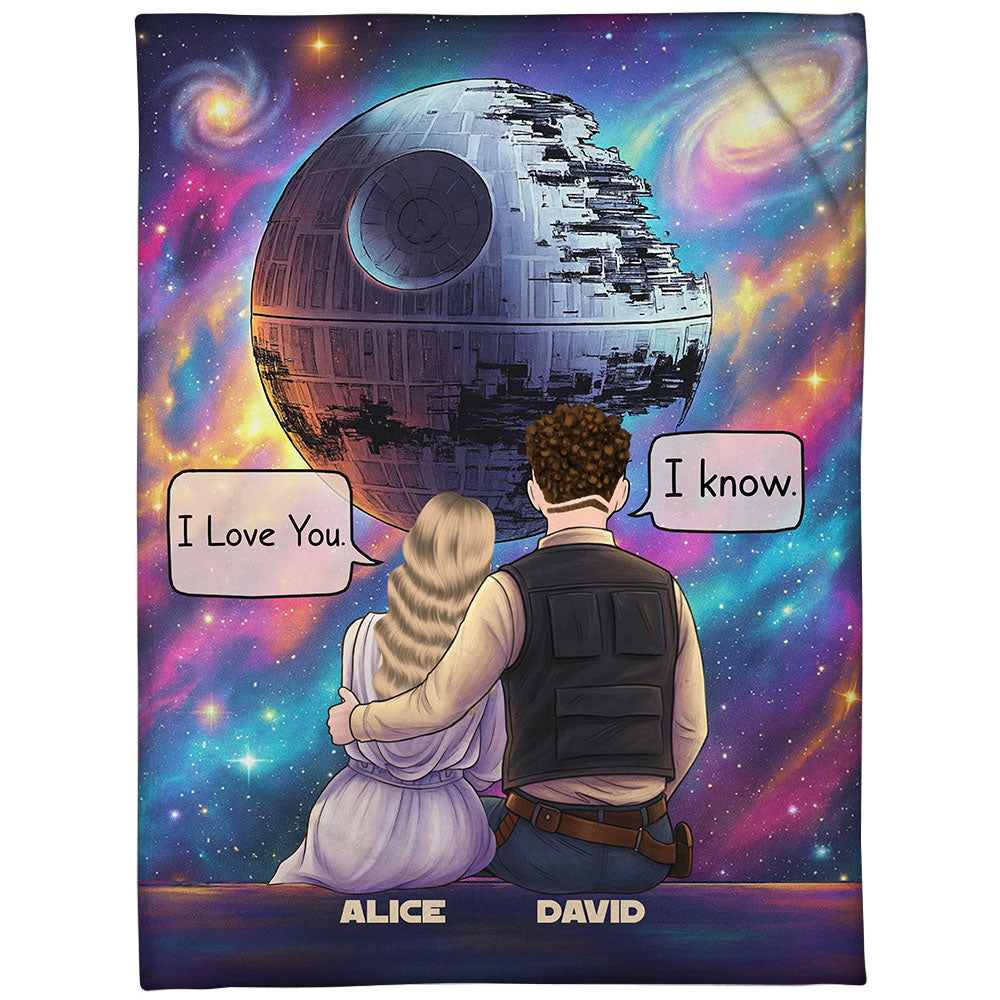 I Love You I Know Personalized Blanket Gifts For Couple Nh00