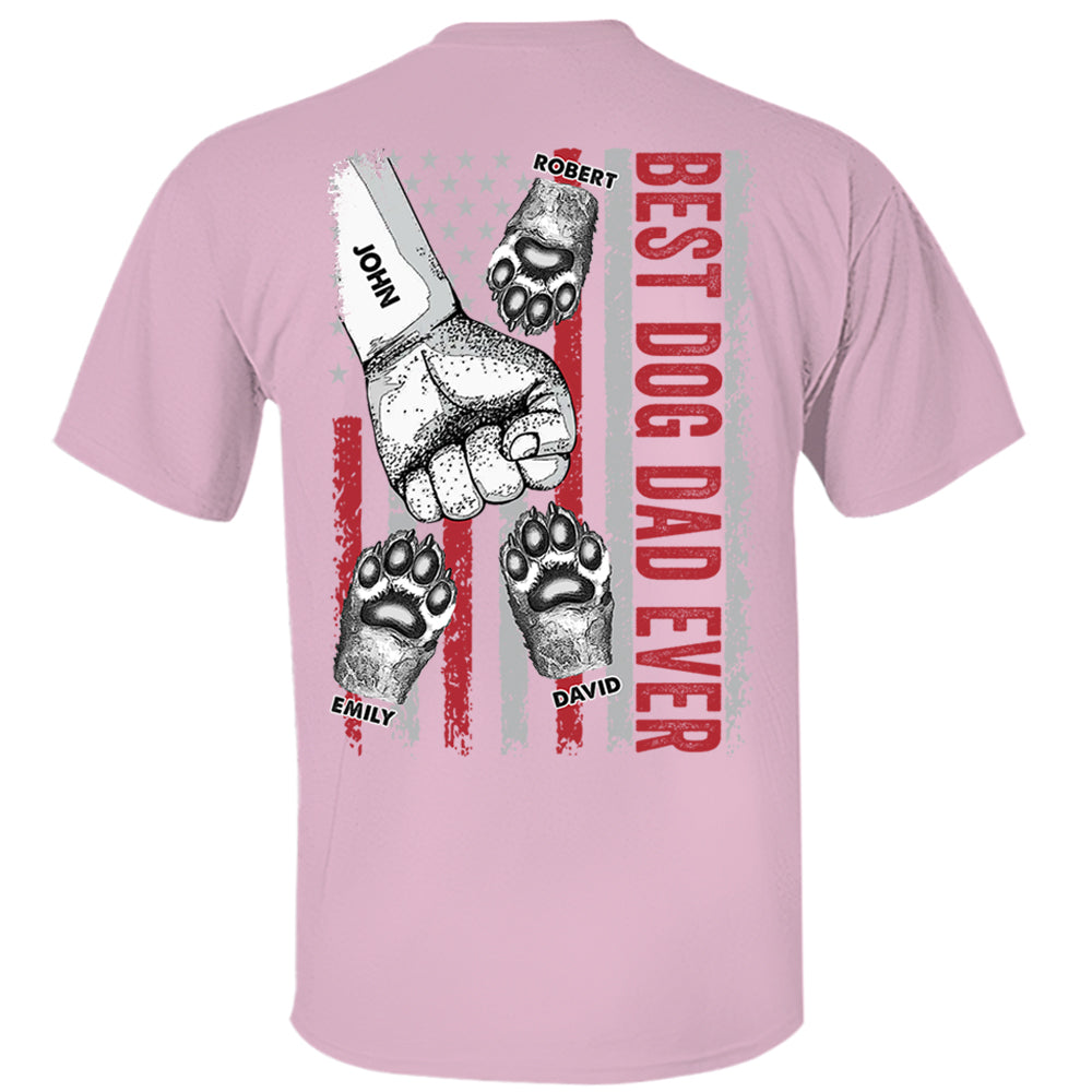 Personalized Best Dog Dad Ever Father's Day Shirt