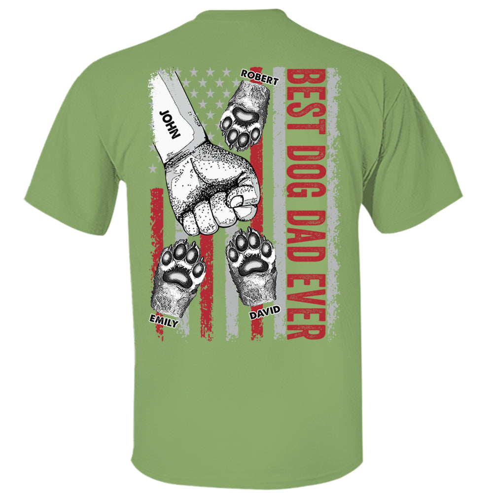 Personalized Best Dog Dad Ever Father's Day Shirt
