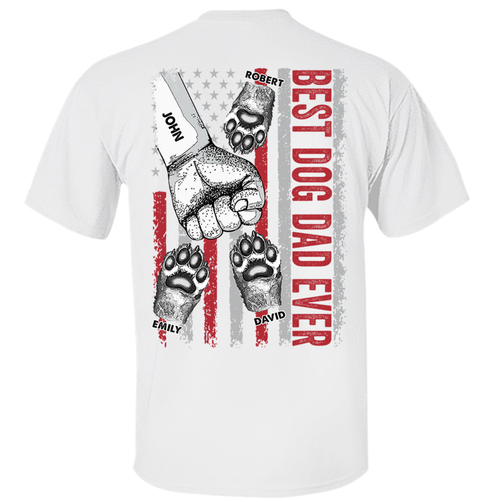 Personalized Best Dog Dad Ever Father's Day Shirt