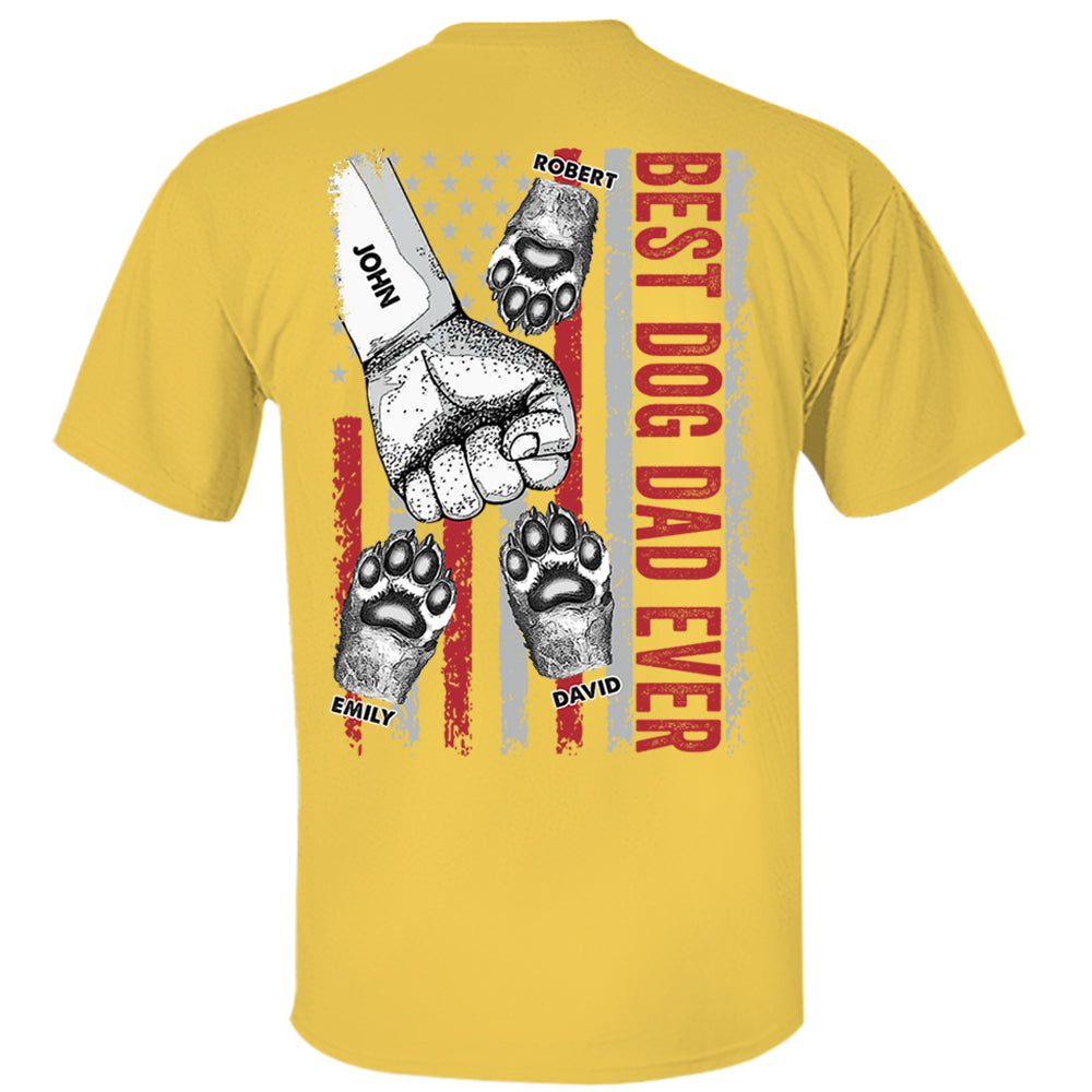 Personalized Best Dog Dad Ever Father's Day Shirt