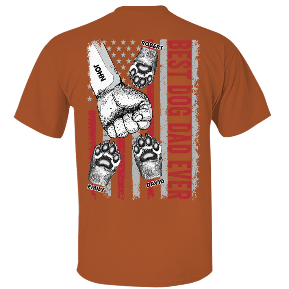Personalized Best Dog Dad Ever Father's Day Shirt