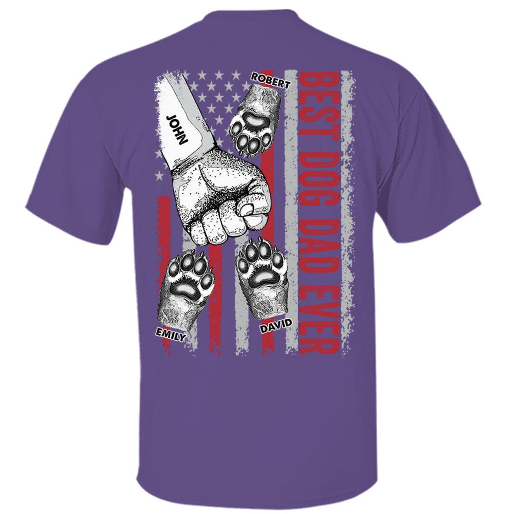 Personalized Best Dog Dad Ever Father's Day Shirt