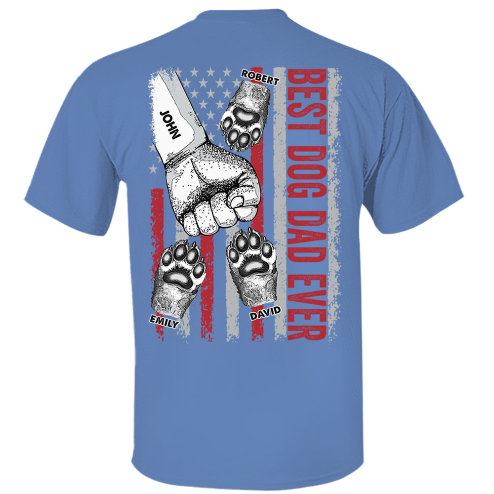 Personalized Best Dog Dad Ever Father's Day Shirt