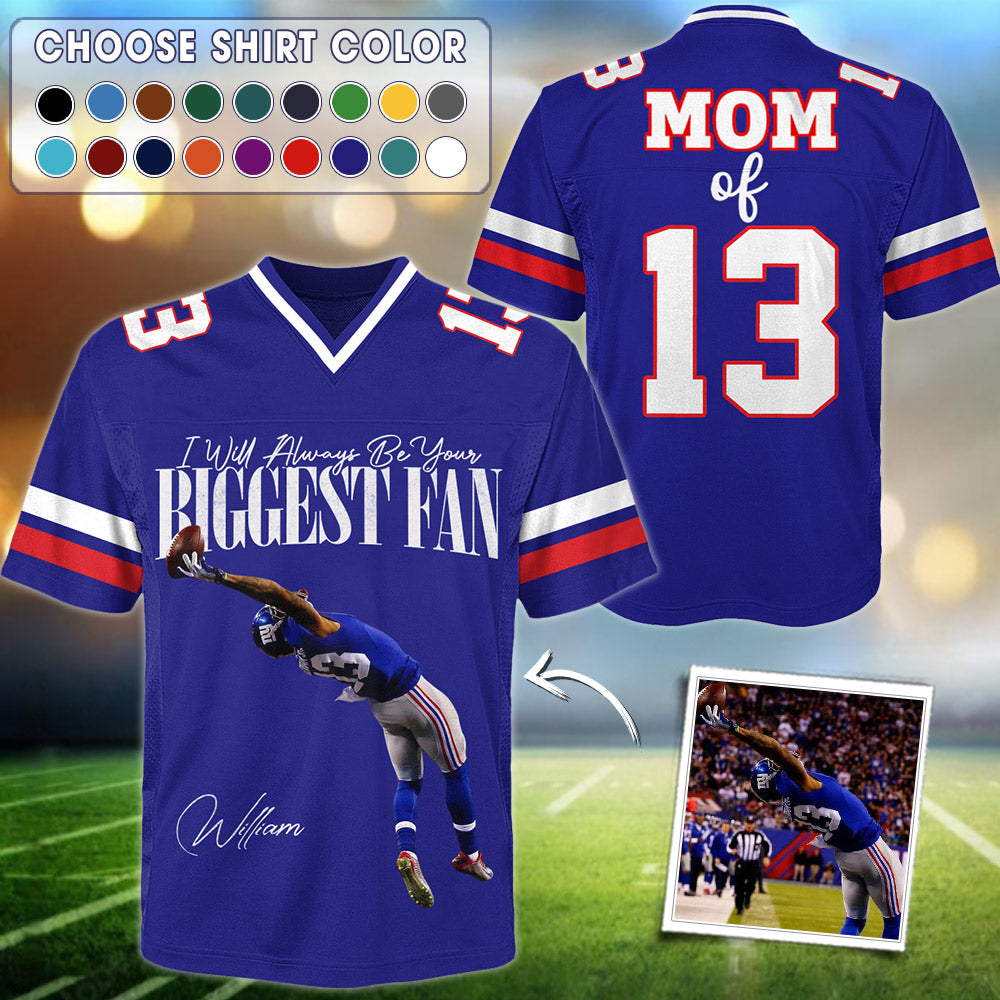 Custom Photo Football Game Day - Personalized Football Jersey Gift for Football Family, Football Lovers A2110 Li29