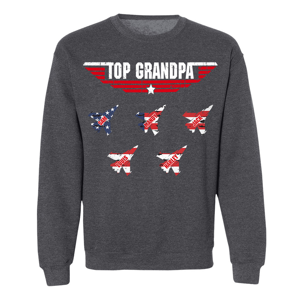 Personalized Top Grandpa, Dad T-shirt, 4th of July Shirt, Gift For Grandpa, Dad