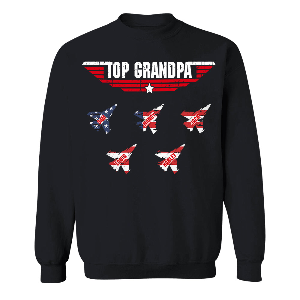 Personalized Top Grandpa, Dad T-shirt, 4th of July Shirt, Gift For Grandpa, Dad