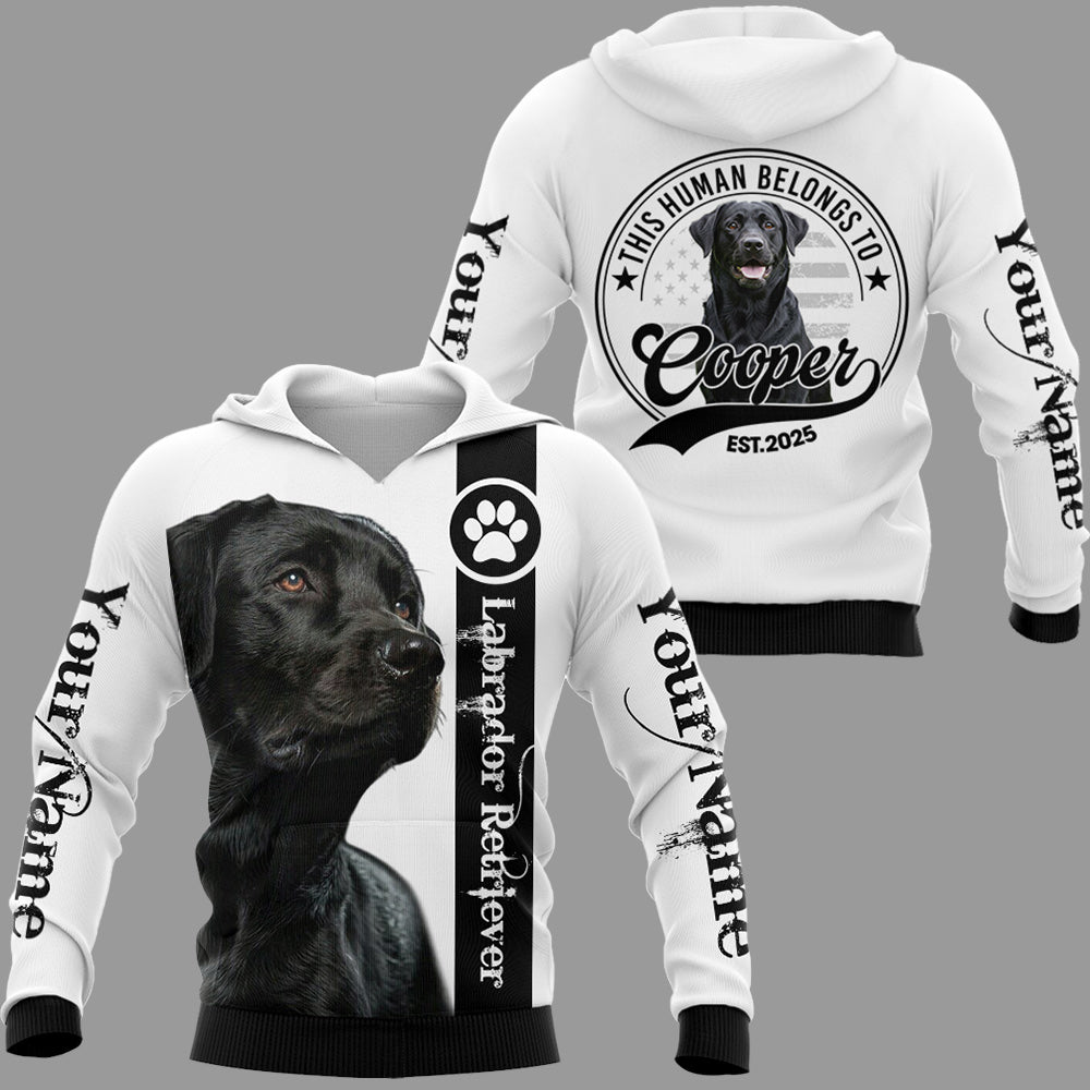 This Human Belongs To, Personalized Shirt, Gift For Dog Lover T1807 Do99