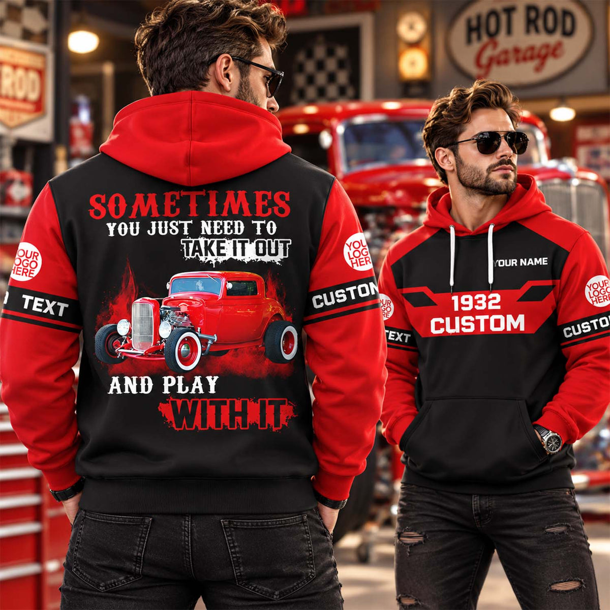 Take It Out & Play - Personalized Muscle Car Photo All Over Print Shirts - Gift For Car Lovers A2110 Pt99 KL07