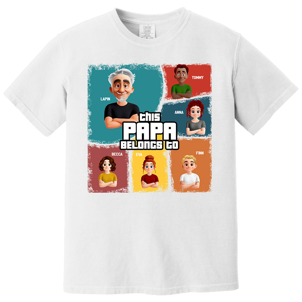 This Grandpa Belongs To - Personalized Shirt For Grandpa Pt99