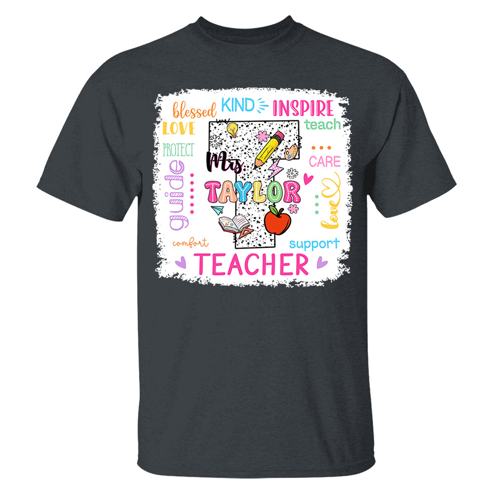 Personalized Teacher Custom Name Shirt, Teacher Appreciation Gift Back To School T1807 Pt99