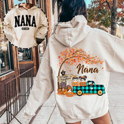 Nana's Little Pumpkins Autumn Truck Shirts With Grandkids Names