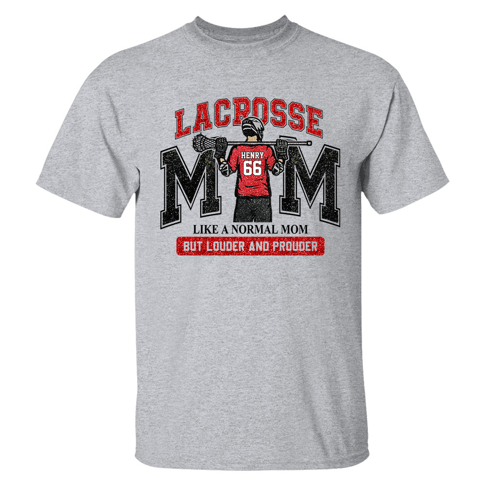 Personalized Lacrosse Mom Shirt, Custom Lacrosse Sports Mom Nickname Shirt, Gift For Sports Family T1807 TH23