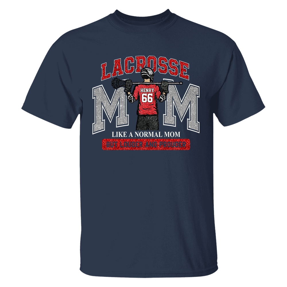 Personalized Lacrosse Mom Shirt, Custom Lacrosse Sports Mom Nickname Shirt, Gift For Sports Family T1807 TH23