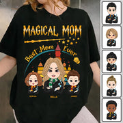 Personalized Wizard Mom Shirt Magical Potter Mom Outfit, Best Mom Ever, Fantastic Mom Gift L0411 Hv01