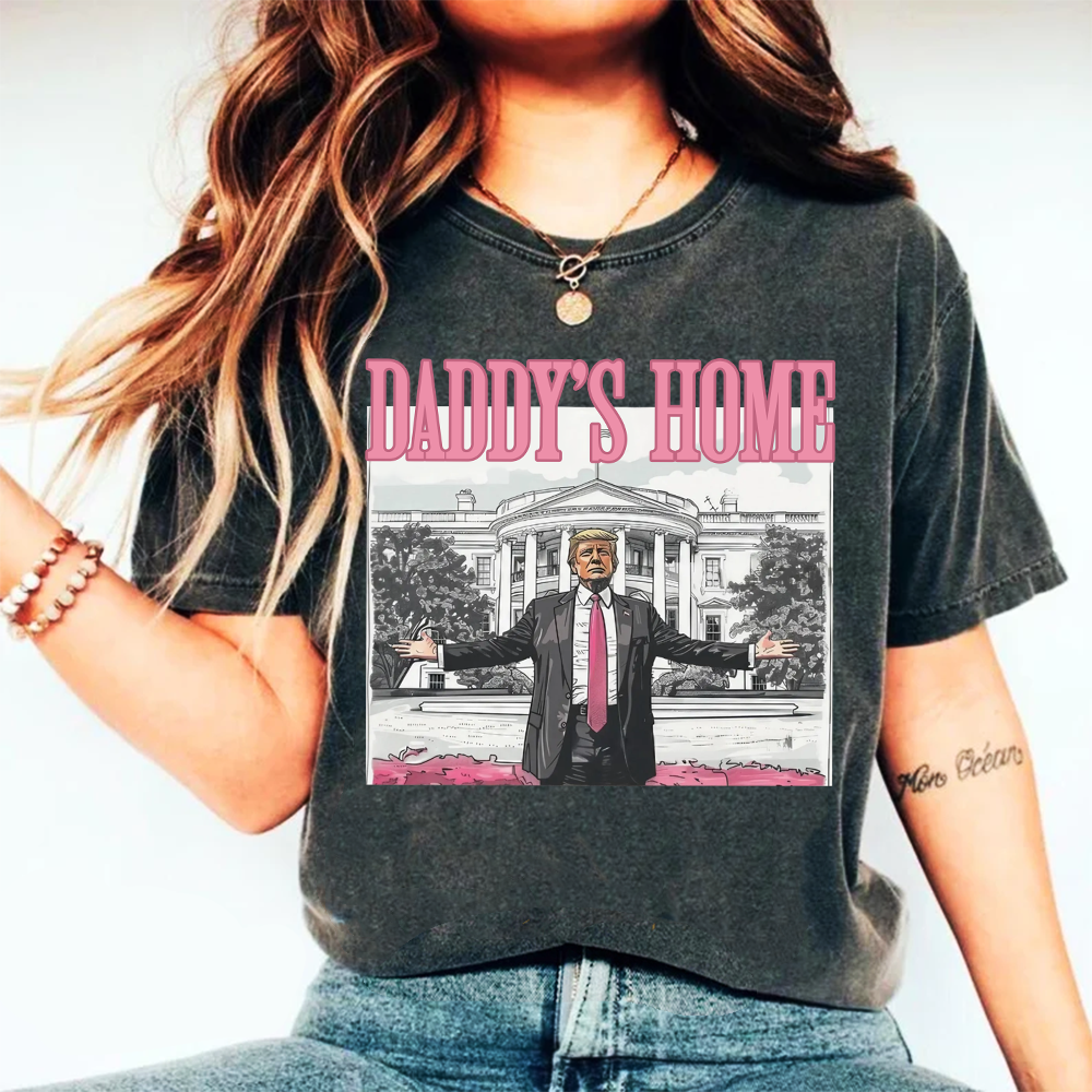 Daddys Home White House Pink Trump 2024