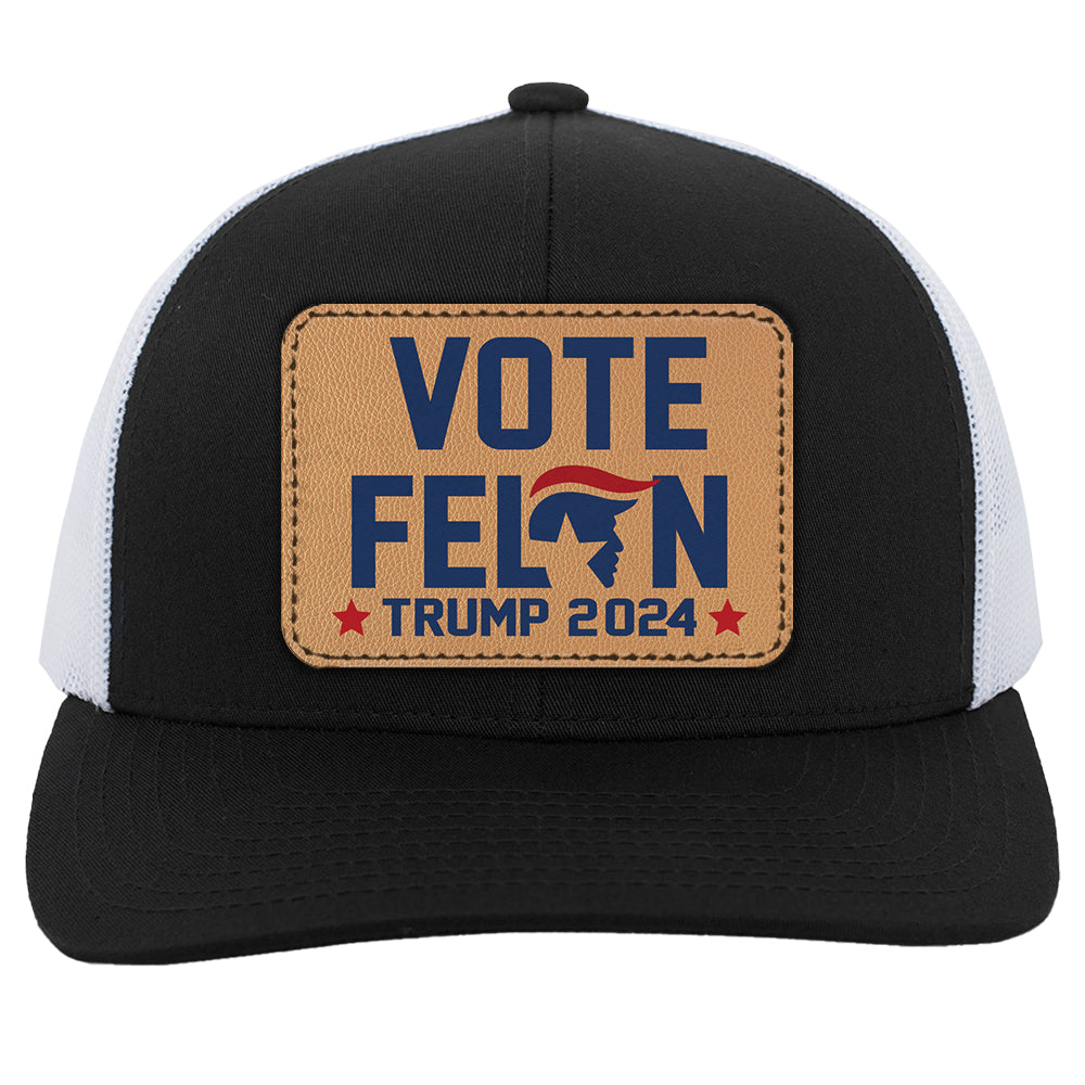 I'm Voting For The Convicted Felon Slogan Trucker Snapback Hat